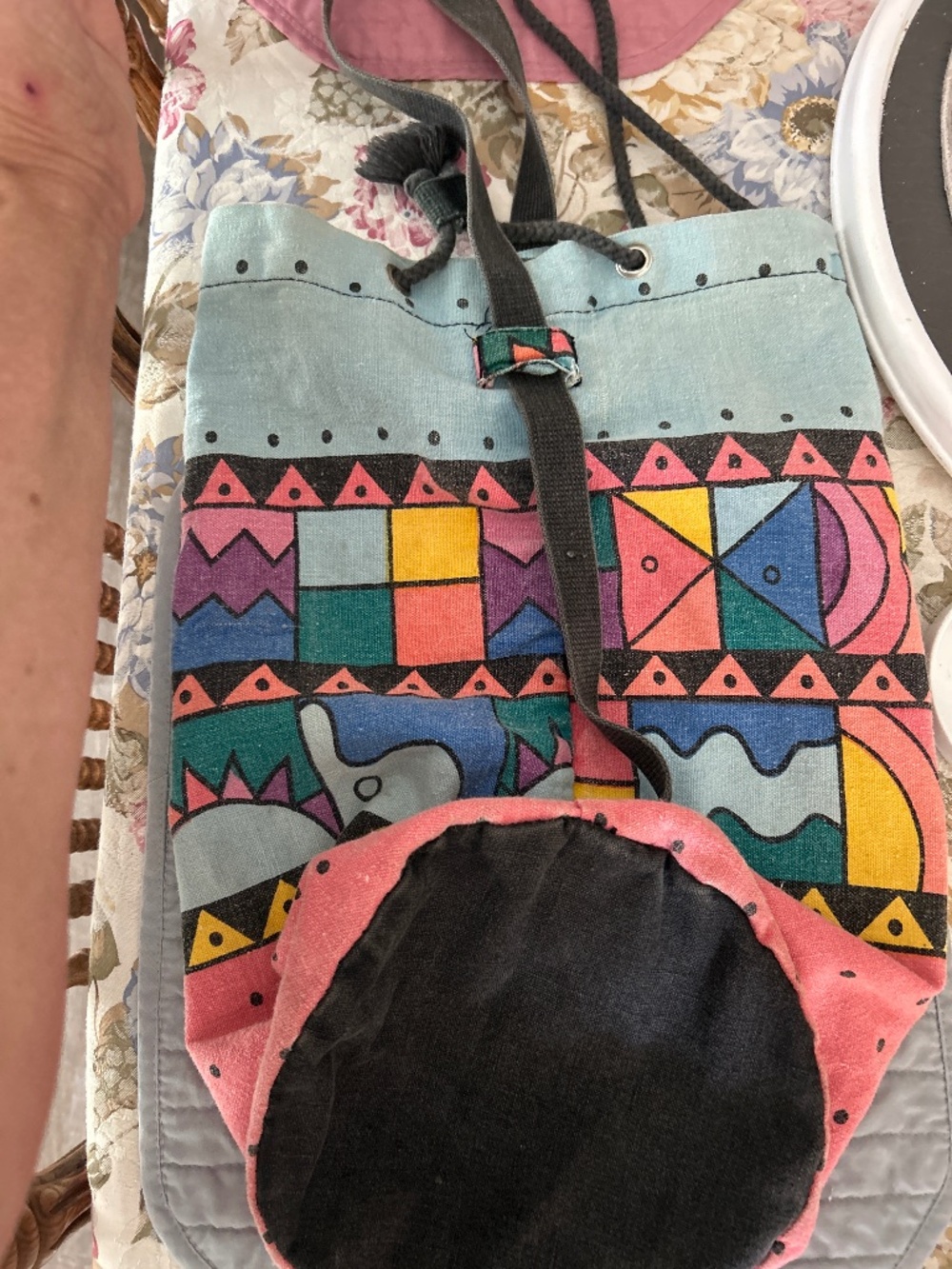 Drawstring purse/backpack - Picture 2 of 6